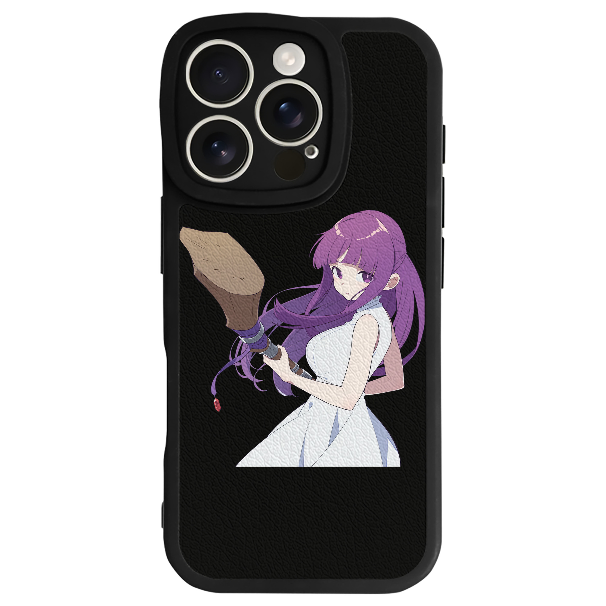 （画像用） 葬送のフリーレン Frieren 【iPhone 16シリーズ対応】シリコンスマホケース（レザー調） 材質：シリコン